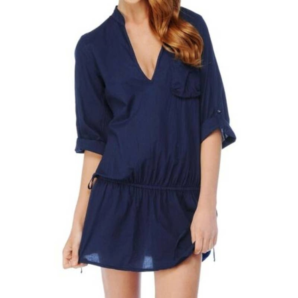 Splendid Navy Blue Swim Coverup